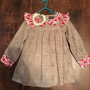 Mustard pie dress Sz 4 with tags